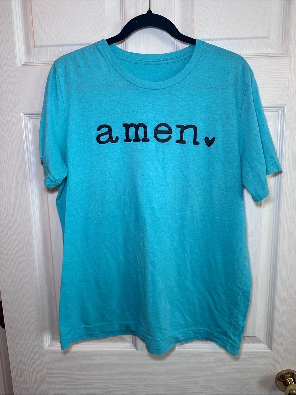 amen Short-Sleeve Turquoise Graphic Tee